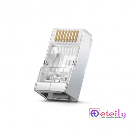 RJ45 Male Connector Silver Plated