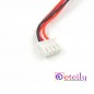 JST Connector 4 Pin + CABLE (L-140mm) 259 Pitch 2.54mm (WHITE) JST Connector 4 Pin + CABLE (L-140mm) 259 Pitch 2.54mm (WHITE)