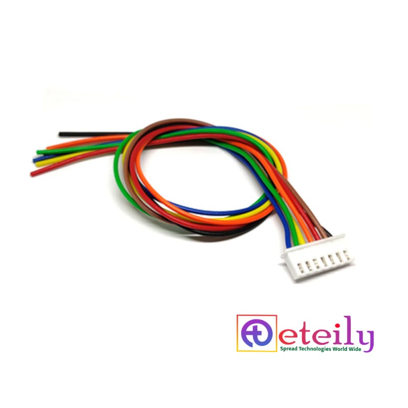 JST Connector 7 Pin 300mm Cable Pitch 1.25MM WHITE COLOR JST Connector 7 Pin 300mm Cable Pitch 1.25MM WHITE COLOR