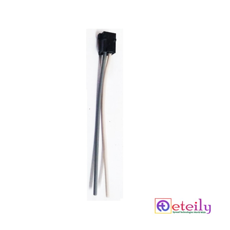 JST Connector 2 Pin Female 252 W/W 7/38 SS 60mm Cable Pitch 2.54MM BLACK COLOR JST Connector 2 Pin Female 252 W/W 7/38 SS 60mm Cable Pitch 2.54MM BLACK COLOR