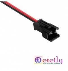 JST Connector 2 Pin 14/38 Standard Gauge 2517 300mm Pitch 2.54MM BLACK COLOR