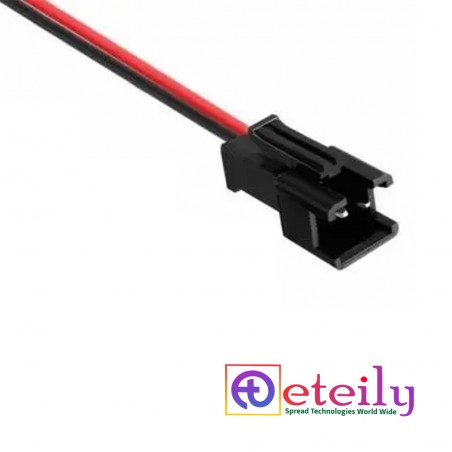 JST Connector 2 Pin 14/38 Standard Gauge 2517 300mm Pitch 2.54MM BLACK COLOR