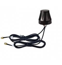 GPS+ 4G Cup Shape Screw Mount Antenna with RG174 (L-1Mtr ) Cable + 2*SMA Male St. Connector