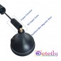 5G 3dBi Spring Magnetic Antenna With RG174 Cable (L-3m) + SMA Male St. Connector