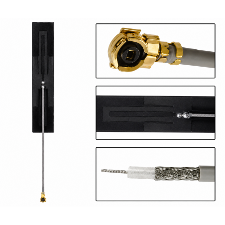 5G Flexible PCB Internal Antenna With 1.13mm Cable (L-10cm) + UFL Connector