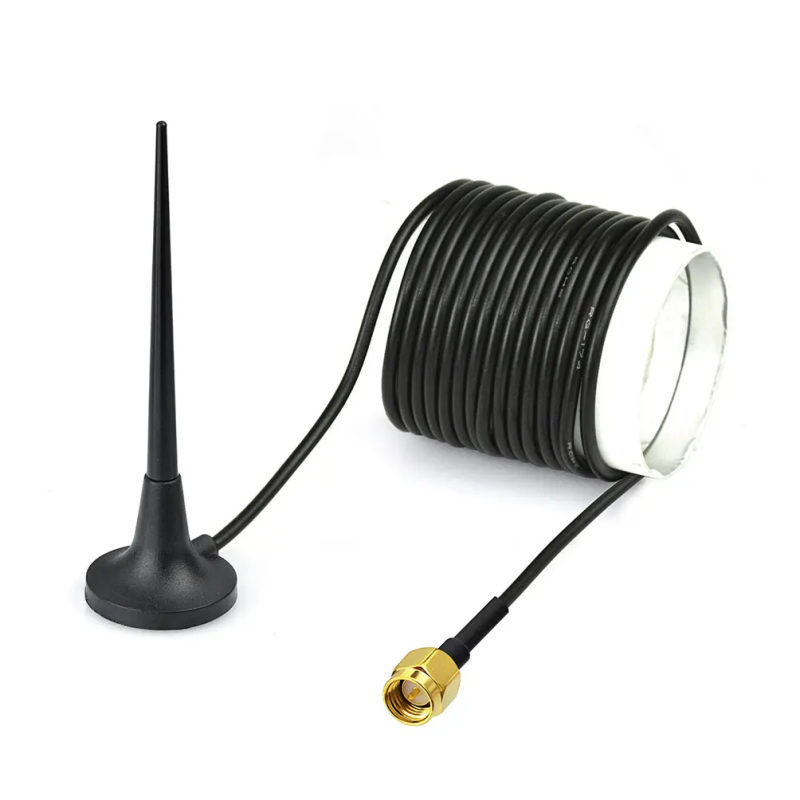 5G 3dBi Rubber Magnetic Antenna With RG174 Cable (L-3 m) + SMA Male St. Connector
