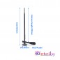 5G 12dBi Rubber Magnetic Antenna With RG174 Cable (L-3 m) + SMA Male St. Connector