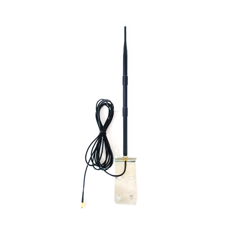 868MHz 9dBi Rubber Duck Antenna With RG174 Cable (L-3Mtr) + SMA Male St. Connector (With L Bracket) 868MHz 9dBi Rubber Duck Antenna With RG174 Cable (L-3Mtr) + SMA Male St. Connector (With L Bracket)
