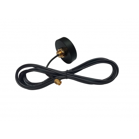 915MHz Screw Mount Puck Antenna With RG174 Cable (L-3Mtr) + SMA Male St. Connector (46MM)