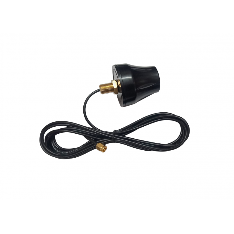 4G Screw Mount Cup Shape Antenna With RG174 Cable (L-3Mtr) + SMA Male St. Connector 4G Screw Mount Cup Shape Antenna With RG174 Cable (L-3Mtr) + SMA Male St. Connector