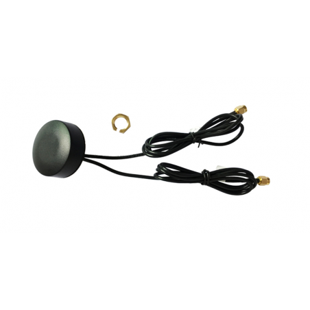 2G/3G/4G & GLONASS Combo Screwable Puck Antenna with RG174 Cable (L-3Mtr) + SMA Male St. Connector